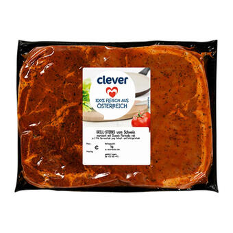 Billa Clever grill steaks mariniert Angebot