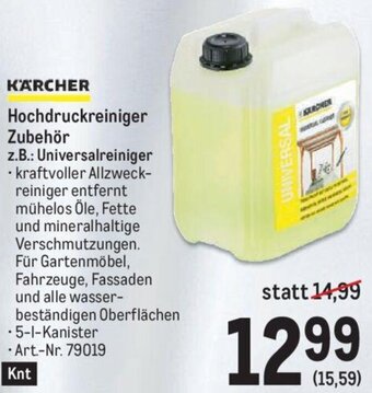 Metro KÄRCHER Hochdruckreiniger Zubehör z.B.: Universalreiniger Angebot