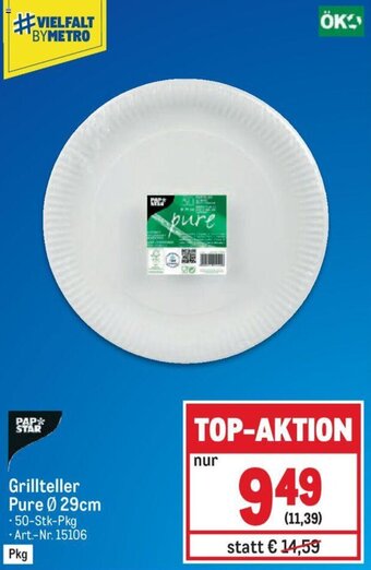 Metro Grillteller Pure Ø 29cm Angebot