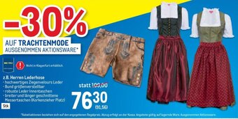Metro z.B. Herren Lederhose Angebot