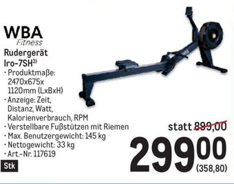 Metro WBA Rudergerät Iro-7SH³) Angebot