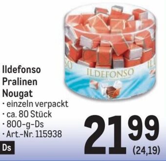 Metro Ildefonso Pralinen Nougat Angebot
