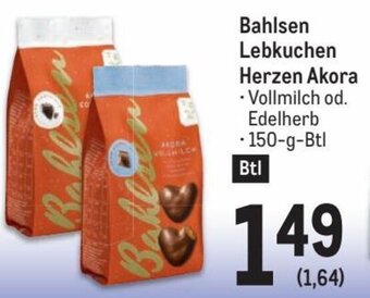 Metro Bahlsen Lebkuchen Herzen Akora Angebot