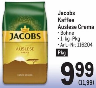Metro Jacobs Kaffee Auslese Crema Angebot