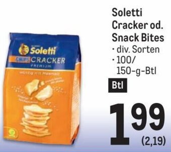 Metro Soletti Cracker od. Snack Bites Angebot