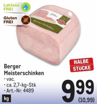 Metro Berger Meisterschinken Angebot