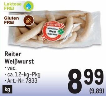Metro Reiter Weißwurst Angebot