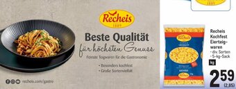 Metro Recheis Kochfest Eierteig- waren . div. Sorten -5-kg-Sack Angebot