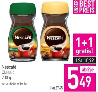Sutterlüty Nescafé Classic 200 g Angebot