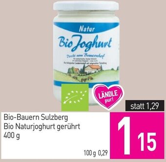 Sutterlüty Bio-Bauern Sulzberg Bio Naturjoghurt gerührt 400 g Angebot