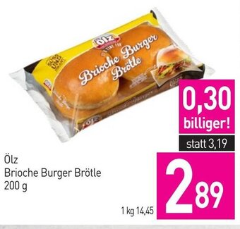 Sutterlüty Ölz Brioche Burger Brötle 200 g Angebot