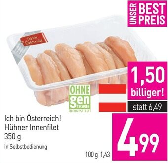Sutterlüty Ich bin Österreich! Hühner Innenfilet 350 g Angebot