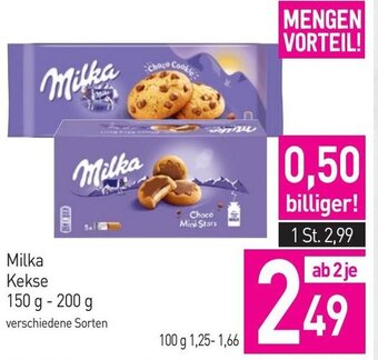 Sutterlüty Milka Kekse 150 g - 200 g Angebot