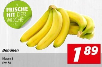 Nah&Frisch Bananen Klasse I per kg Angebot