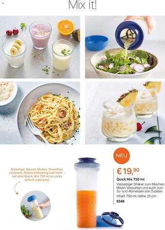 Tupperware Tupperware Quick Mix 750 ml Angebot