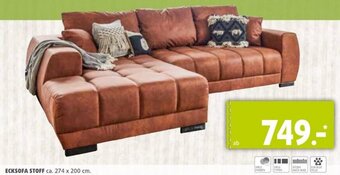 Polstermöbel Fischer ECKSOFA STOFF ca. 274 x 200 cm. Angebot
