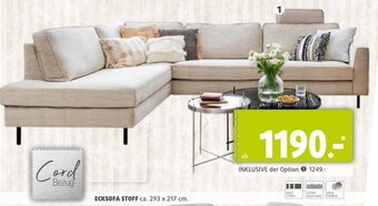 Polstermöbel Fischer ECKSOFA STOFF ca. 293 x 217 cm. Angebot