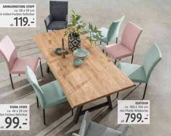 Polstermöbel Fischer ESSTISCH ca. 180 x 100 cm Angebot