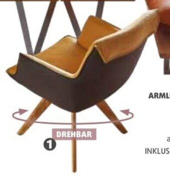 Polstermöbel Fischer ARMLEHNSTUHL LEDER ca. 57 x 66 cm Angebot