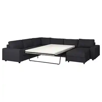 IKEA Vimle 5er-eckbettsofa mit récamiere, mit breiten armlehnen/hillared anthrazit Angebot
