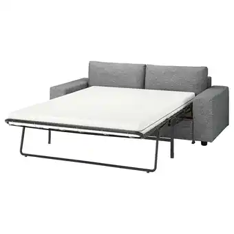 IKEA Vimle 2er-bettsofa, mit breiten armlehnen/lejde grau/schwarz Angebot