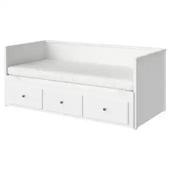 IKEA Hemnes tagesbett/3 schubladen/2 matratzen, weiß/åsvang fest, 80x200 cm Angebot