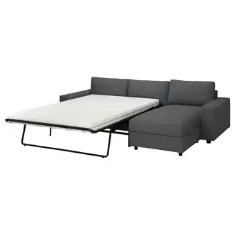 IKEA Vimle 3er-bettsofa mit récamiere, mit breiten armlehnen/hallarp grau Angebot