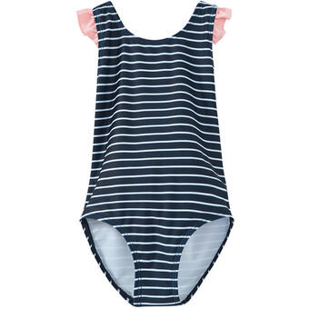 Ernsting's family Mädchen badeanzug im ringel-look Angebot