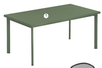 Casa Tisch Star 160 x 90, H 75 cm Angebot