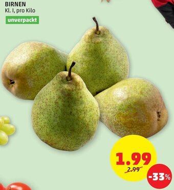 PENNY BIRNEN Kl. I, pro Kilo Angebot