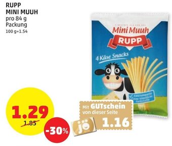 PENNY RUPP MINI MUUH pro 84 g Angebot