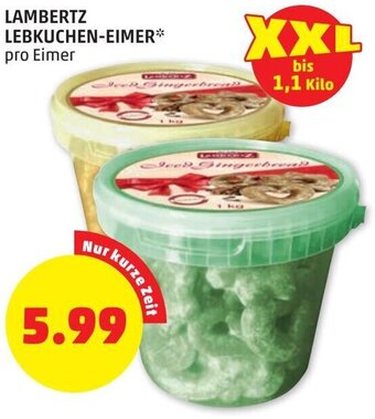 PENNY LAMBERTZ LEBKUCHEN-EIMER pro Eimer Angebot