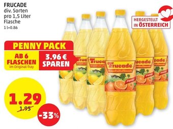 PENNY FRUCADE div. Sorten pro 1,5 Liter Flasche Angebot