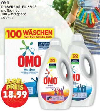 PENNY OMO PULVER* od. FLÜSSIG Angebot