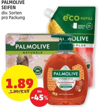 PENNY PALMOLIVE SEIFEN div. Sorten pro Packung Angebot