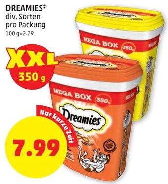 PENNY DREAMIES* div. Sorten pro Packung Angebot