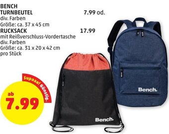PENNY BENCH TURNBEUTEL div. Farben Angebot
