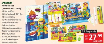 Pagro Diskont JOLLY Heftbox-Set ,,Powerkids" 10-tlg. Angebot