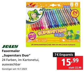 Pagro Diskont JOLLY Fasermaler ,,Superstars Duo" Angebot