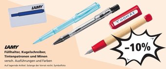 Pagro Diskont LAMY Füllhalter, Kugelschreiber, Tintenpatronen und Minen Angebot