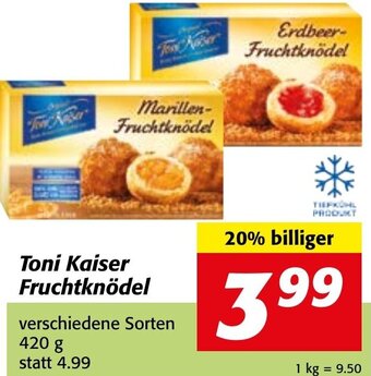 Strasser Markt Toni Kaiser Fruchtknödel 420 g Angebot