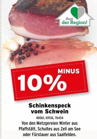 Salzburger Lagerhaus Schinkenspeck vom Schwein Angebot