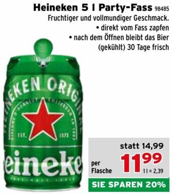 Heineken 5 I Party-Fass 98485