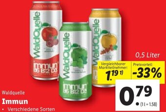 Lidl Waldquelle Immun 0,5 Liter Angebot