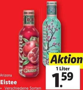 Lidl Arizona Eistee 1 Liter Angebot