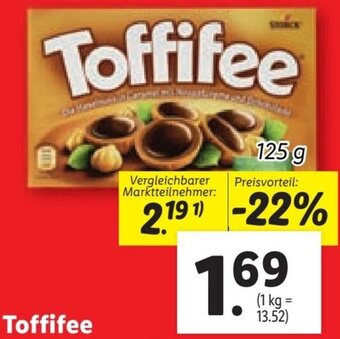 Lidl Toffifee 125 g Angebot