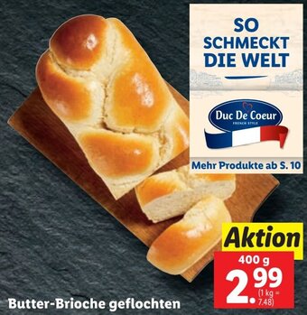 Lidl Butter-Brioche geflochten 400 g Angebot