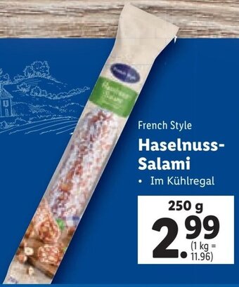 Lidl French Style Haselnuss-Salami 250 g Angebot