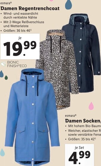 Lidl esmara Damen Regentrenchcoat Angebot