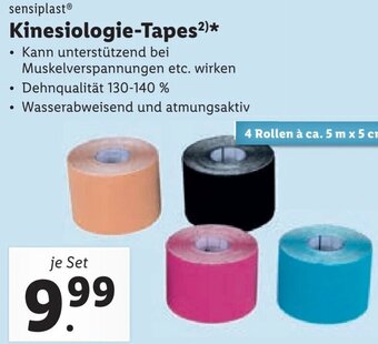 Lidl sensiplast Kinesiologie-Tapes²) Angebot